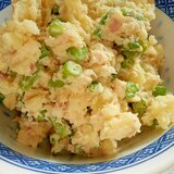 食べだすと止まらない・・・インゲン入りポテトサラダ